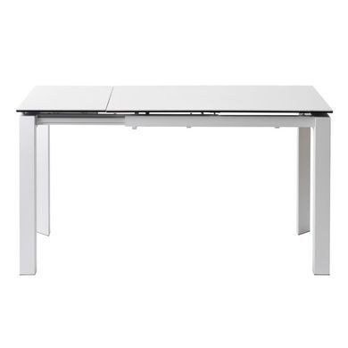 Стол Обеденный BRIGHT PURE WHITE Concepto 102/142x70 Керамика Белый фотография