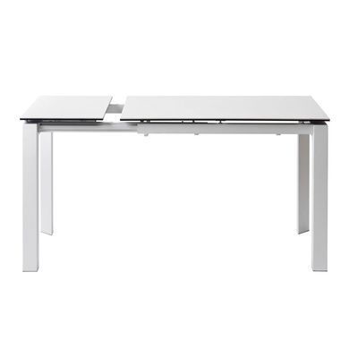 Стол Обеденный BRIGHT PURE WHITE Concepto 102/142x70 Керамика Белый фотография