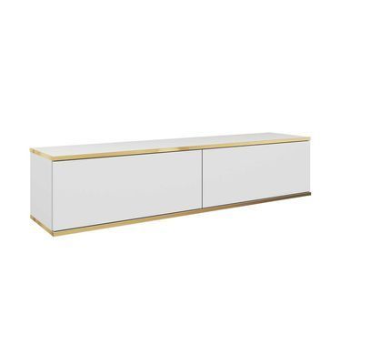 Тумба під телевізор навісна Perfect Home Оро / Oro 2-дверна RTV135 Білий фотографія