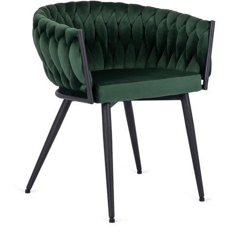 Стул бархатный MEBEL ELITE EMPOLI Velvet Зеленый фотография