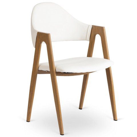 Стілець MEBEL ELITE WILLY екошкіра Білий фотографія