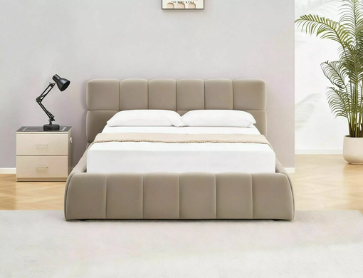 Кровать PARMA VELVET Signal 160x200 Темный Беж фотография