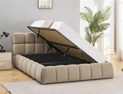 Кровать PARMA VELVET Signal 160x200 Темный Беж фотография