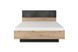 Кровать (каркас) Perfect Home Талли / Tally 160 с мягким изголовьем двуспальная Дуб артизан/антрацит