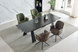 Стіл розкладний ARNOLD CERAMIC Intarsio 160(220)*90 Wic dark grey Мат Чорний