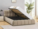 Кровать PARMA VELVET Signal 160x200 Темный Беж