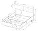 Кровать (каркас) Perfect Home Талли / Tally 160 с мягким изголовьем двуспальная Дуб артизан/антрацит