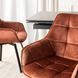 Стілець поворотний оксамитовий MEBEL ELITE LUNA Velvet Рудий