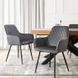 Стілець оксамитовий MEBEL ELITE BRESSO Velvet Сірий