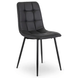 Комплект стол раскладной MEBEL ELITE HARRY 102(142)х102 см Дуб Артизан/ Черный +6 стула DALVIN черная экокожа