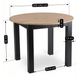Комплект стол раскладной MEBEL ELITE HARRY 102(142)х102 см Дуб Артизан/ Черный +6 стула DALVIN черная экокожа