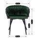 Стул бархатный MEBEL ELITE EMPOLI Velvet Зеленый