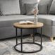 Журнальний столик LELLA MEBEL ELITE 53x53 Дуб Золотий