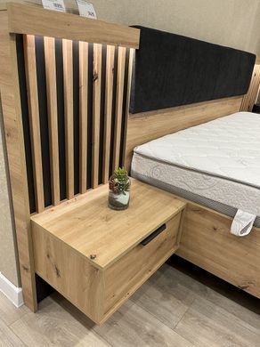 Тумби приліжкові Perfect Home Таллі / Tally з 2 шухлядами 1S/51 Дуб артизан/антрацит фотографія