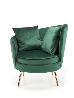 Кресло ALMOND Velvet Halmar Зеленый фотография
