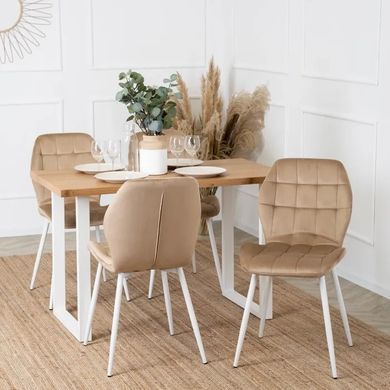 Стол MEBEL ELITE ALTE 2 120х65 см Золотой дуб / Белый фотография