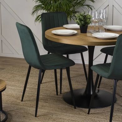 Стілець оксамитовий MEBEL ELITE IBIS Velvet, Зелений фотографія