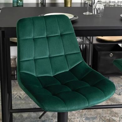 Барный стул бархатный MEBEL ELITE ARCOS 2 Velvet зеленый фотография