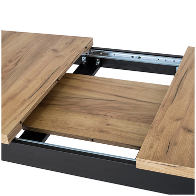 Стіл розкладний MEBEL ELITE SKUBI 120(160)х75 см Дуб крафт фотографія