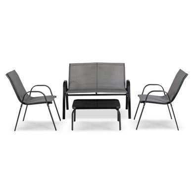 Комплект садових меблів MEBEL ELITE MINNESOTA Сірий