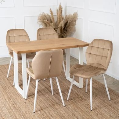 Стол MEBEL ELITE ALTE 2 120х65 см Золотой дуб / Белый фотография