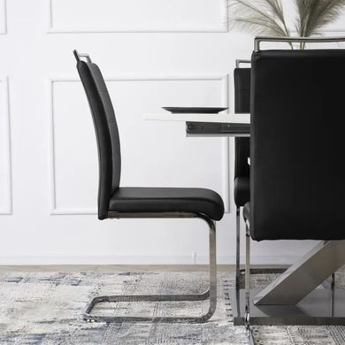 Стілець MEBEL ELITE LOCA, екошкіраЧорний фотографія