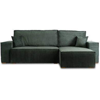 Кутовий диван універсальний MEBEL ELITE ALEX 262 см тканина Зелений фотографія