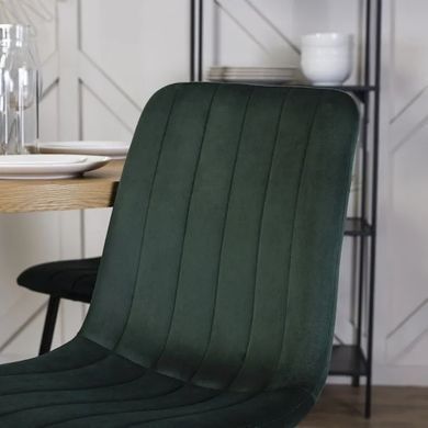Стілець оксамитовий MEBEL ELITE IBIS Velvet, Зелений фотографія