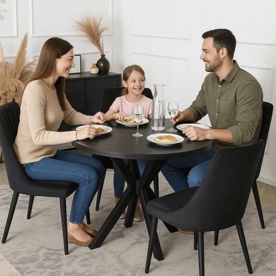 Стол MEBEL ELITE LAUREN 90X90 черный фотография
