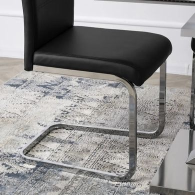 Стілець MEBEL ELITE LOCA, екошкіраЧорний фотографія