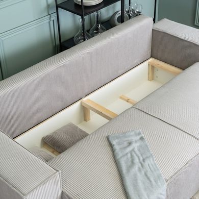 Диван MEBEL ELITE AMIR 247 см Сірий фотографія