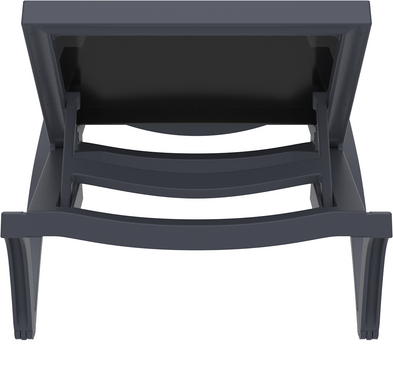 Комплект із 2 шезлонгів Onto Siesta Pacific + Стіл Siesta Ocean Side Table - Dark Grey