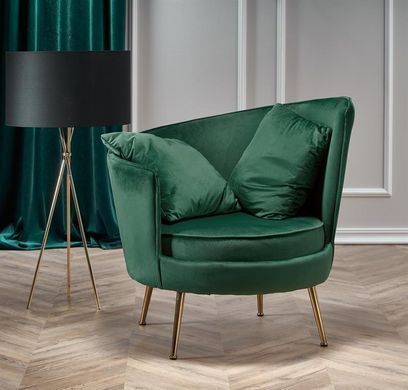 Кресло ALMOND Velvet Halmar Зеленый фотография