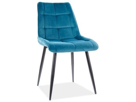 Стул CHIC Velvet Signal Бирюзовый фотография