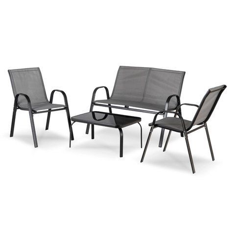 Комплект садових меблів MEBEL ELITE MINNESOTA Сірий