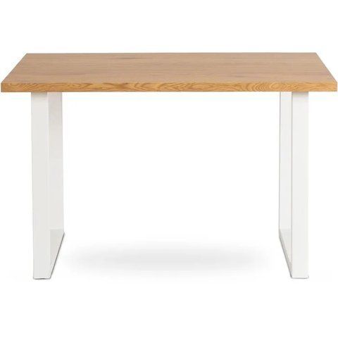 Стіл MEBEL ELITE ALTE 2 120х65 см Золотий дуб / Білий фотографія