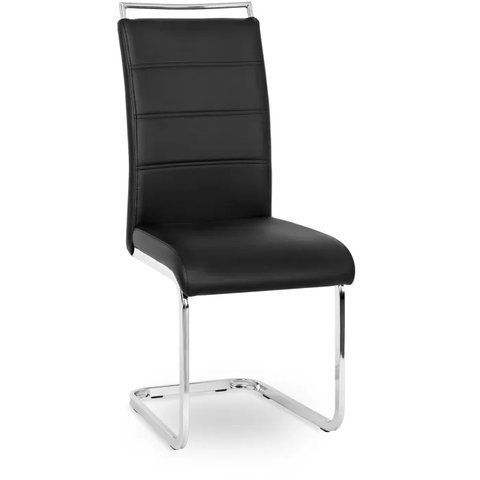 Стул MEBEL ELITE LOCA, экокожа Черный фотография