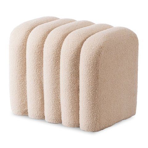 Пуф MEBEL ELITE KARBON Беж фотографія