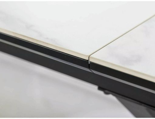 Стіл Обідній LOGAN CERAMIC Signal 160(200)x90 Білий Мат / Чорний Мат фотографія