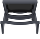 Комплект із 2 шезлонгів Onto Siesta Pacific + Стіл Siesta Ocean Side Table - Dark Grey