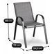Комплект садових меблів MEBEL ELITE MINNESOTA Сірий
