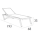 Комплект із 2 шезлонгів Onto Siesta Pacific + Стіл Siesta Ocean Side Table - Dark Grey
