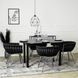 Стул бархатный MEBEL ELITE SIENA Velvet Черный / хром