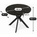 Стол MEBEL ELITE LAUREN 90X90 черный