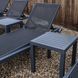 Комплект із 2 шезлонгів Onto Siesta Pacific + Стіл Siesta Ocean Side Table - Dark Grey