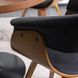 Стілець оксамитовий MEBEL ELITE OHIO 2 Velvet Чорний / Натуральний