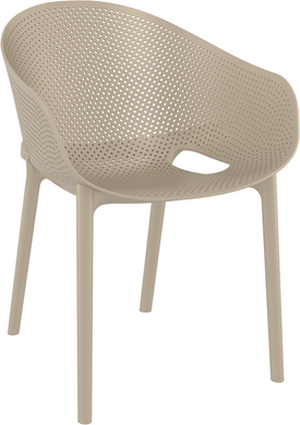 Комплект 2 стула Siesta Onto Sky Pro + Стол круглый Siesta Sky Folding Table 60 - Taupe