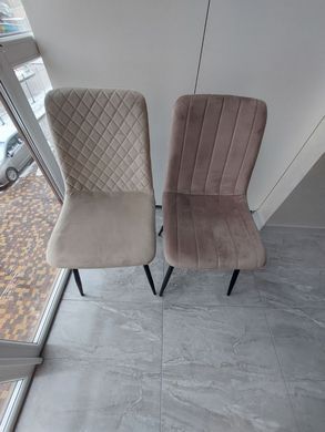 Стул PERLA Velvet Intarsio Беж фотография