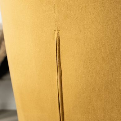 Крісло м'яке оксамитове з підставкою для ніг MEBEL ELITE LOZANO Velvet Гірчичний фотографія