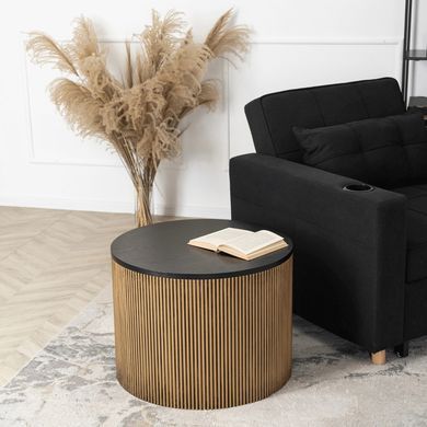 Журнальный столик MIRACLE MEBEL ELITE 60x60 Черный фотография